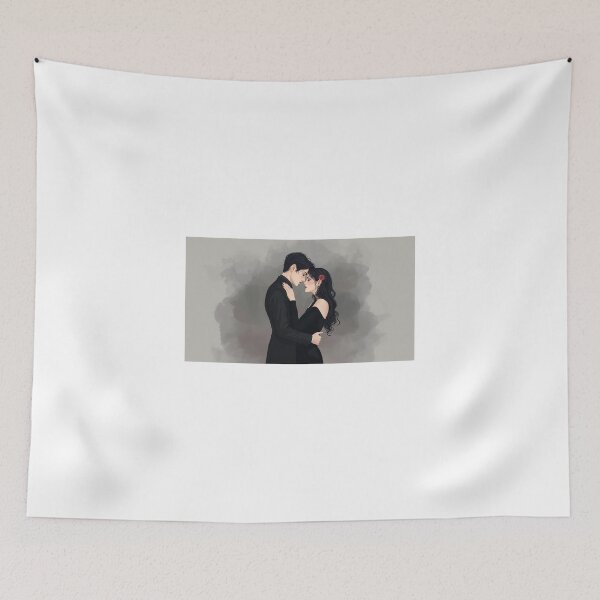Item preview, Romantic gothic couple in a dark intimate embrace designed and sold by StormArte.