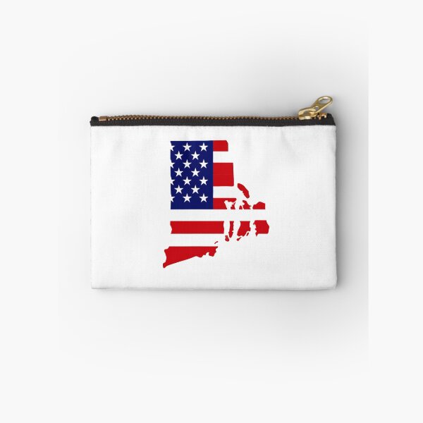 Item preview, Rhode Island Stars & Stripes State Silhouette – Distressed Americana designed and sold by Paper Drip.