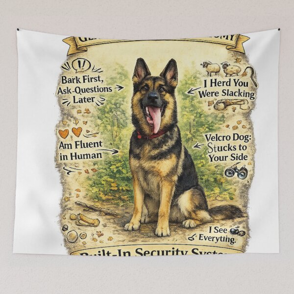 Item preview, German Shepherd Anatomy: Built-In Security System designed and sold by The Good Boy Collective.