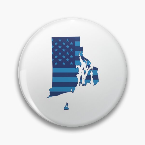 Item preview, Rhode Island USA Flag Silhouette – Stars and Stripes State Outline designed and sold by Paper Drip.