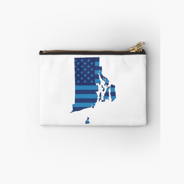Item preview, Rhode Island USA Flag Silhouette – Stars and Stripes State Outline designed and sold by Paper Drip.