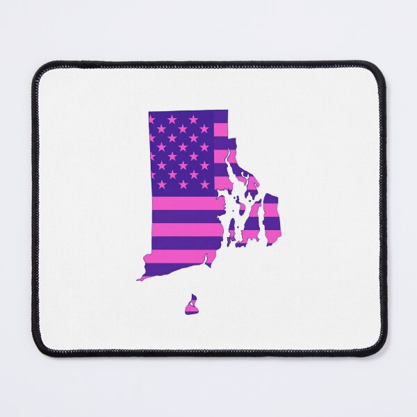 Item preview, Rhode Island Pop Pink State Flag – Modern Fun Colors designed and sold by Paper Drip.