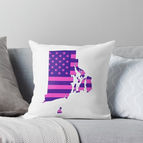 Item preview, Rhode Island Pop Pink State Flag – Modern Fun Colors designed and sold by Paper Drip.