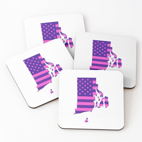 Item preview, Rhode Island Pop Pink State Flag – Modern Fun Colors designed and sold by Paper Drip.