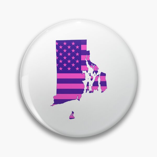 Item preview, Rhode Island Pop Pink State Flag – Modern Fun Colors designed and sold by Paper Drip.