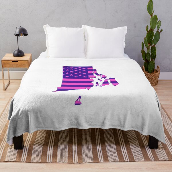 Item preview, Rhode Island Pop Pink State Flag – Modern Fun Colors designed and sold by Paper Drip.