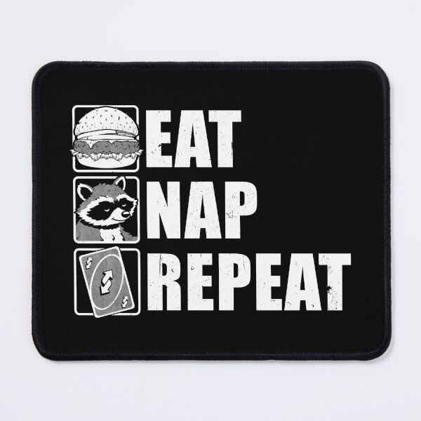Item preview, Eat Nap Repeat - Cute Raccoon Gift designed and sold by Studio Mootant.