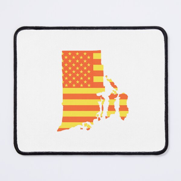 Item preview, Rhode Island USA Flag Silhouette – Stars and Stripes State Outline designed and sold by Paper Drip.