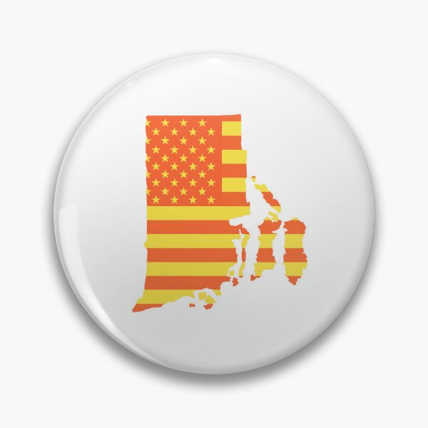 Item preview, Rhode Island USA Flag Silhouette – Stars and Stripes State Outline designed and sold by Paper Drip.