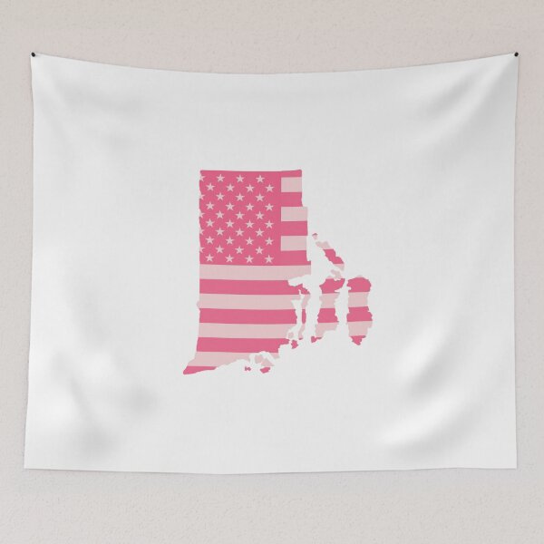 Item preview, Rhode Island USA Flag Silhouette – Stars and Stripes State Outline designed and sold by Paper Drip.