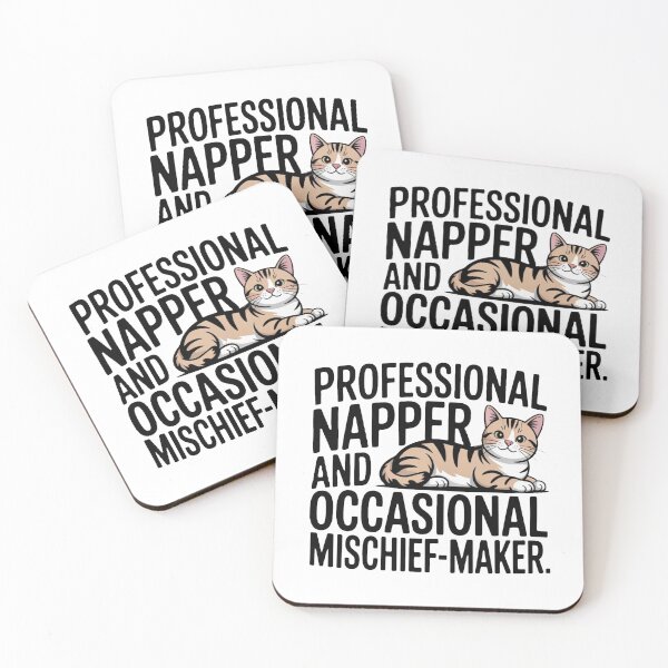 Item preview, Lazy Cat Vibes – Funny Cat Quote Illustration designed and sold by Mokashop95.