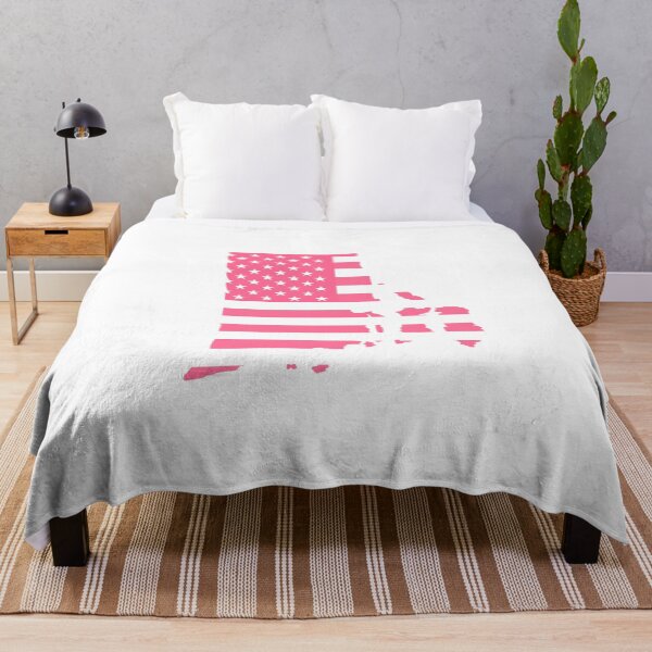 Item preview, Rhode Island USA Flag Silhouette – Stars and Stripes State Outline designed and sold by Paper Drip.