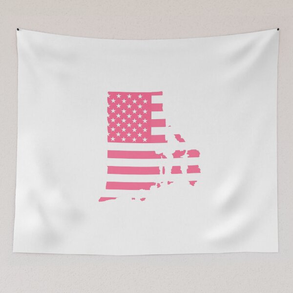 Item preview, Rhode Island USA Flag Silhouette – Stars and Stripes State Outline designed and sold by Paper Drip.