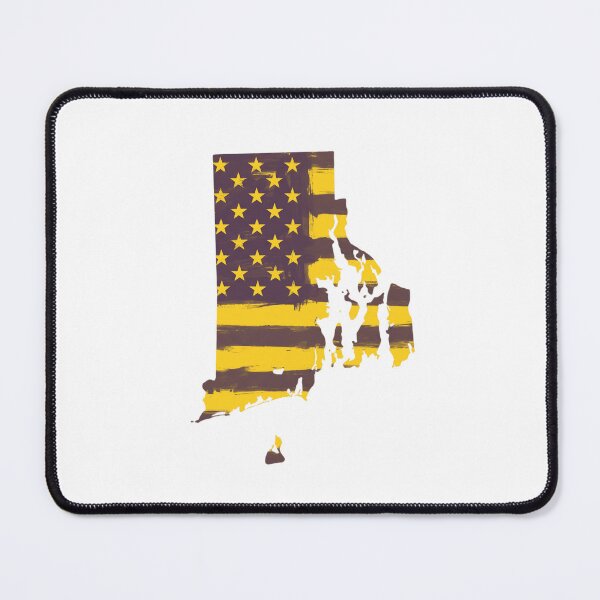 Item preview, Rhode Island USA Flag Silhouette – Stars and Stripes State Outline designed and sold by Paper Drip.