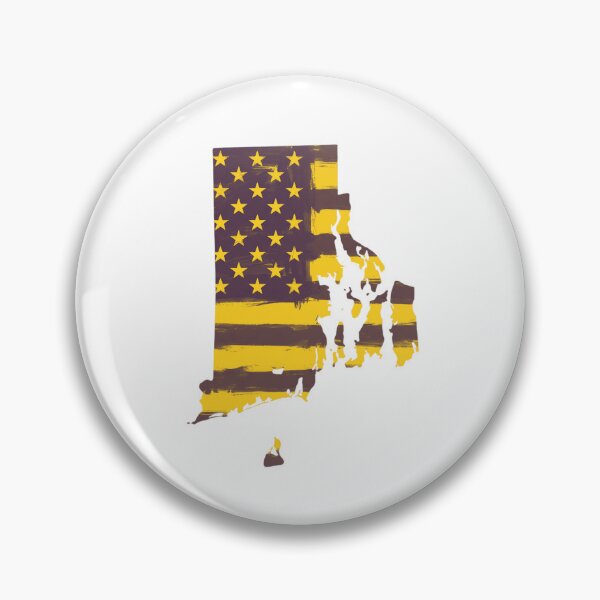 Item preview, Rhode Island USA Flag Silhouette – Stars and Stripes State Outline designed and sold by Paper Drip.