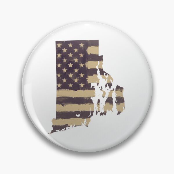 Item preview, Rhode Island State Vintage Stars & Stripes – Brown and Gold designed and sold by Paper Drip.