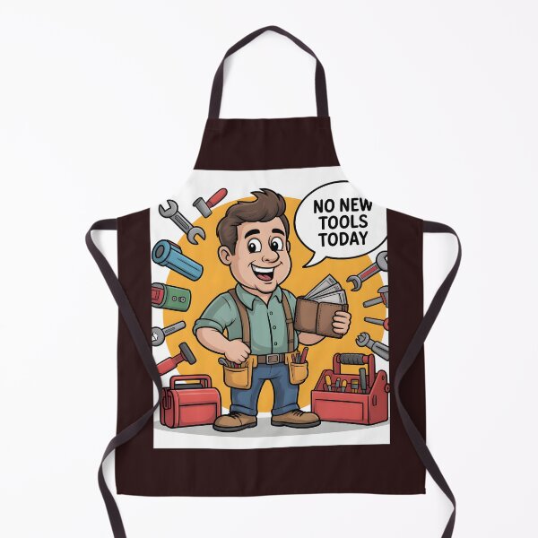 Item preview, No New Tools Today Funny Tool Lover Cartoon Shirt designed and sold by Viktorio Art Shop.
