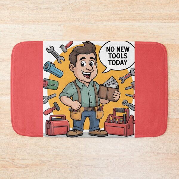 Item preview, No New Tools Today Funny Tool Lover Cartoon Shirt designed and sold by Viktorio Art Shop.