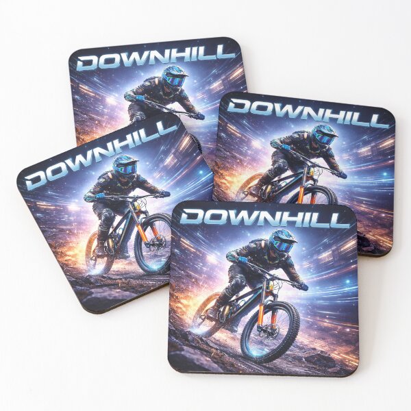 Item preview, DOWNHILL – Futuristic Mountain Biking Speed Art designed and sold by Fextreme.