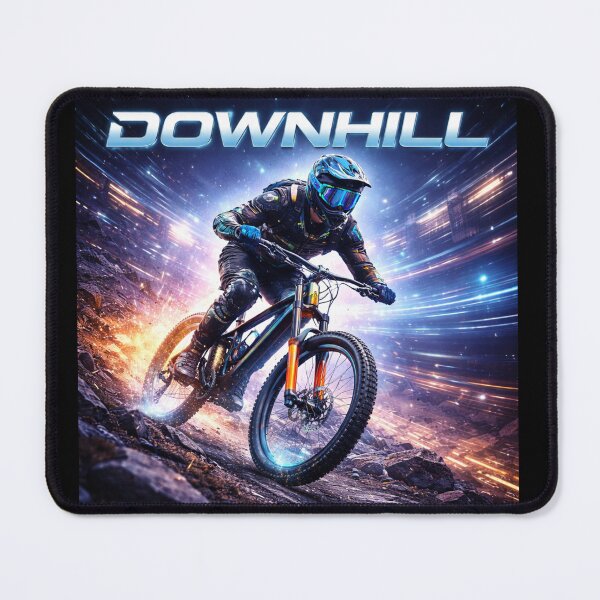 Item preview, DOWNHILL – Futuristic Mountain Biking Speed Art designed and sold by Fextreme.