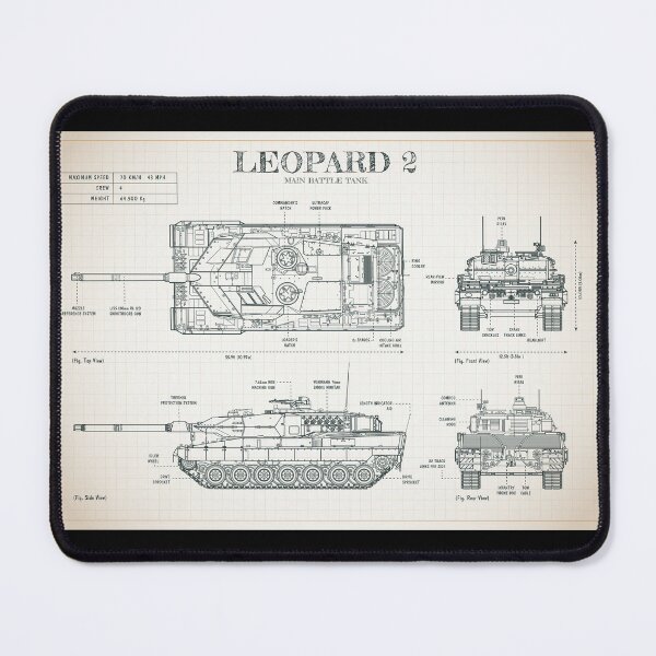 Item preview, LEOPARD 2 Medium Tank (Ivory Blueprint) designed and sold by BGALAXY.