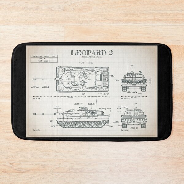 Item preview, LEOPARD 2 Medium Tank (Ivory Blueprint) designed and sold by BGALAXY.