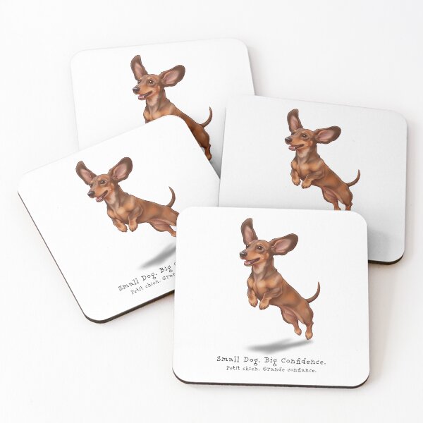 Aperçu de l'œuvre Petit Chien Grande Confiance – Teckel Art (Petit Chien Grande Confiance) créée et vendue par FrancophileFun.