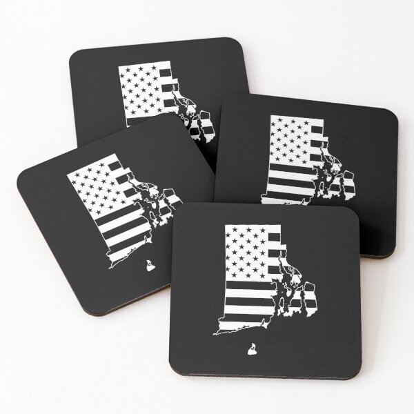 Item preview, Rhode Island state USA Flag Silhouette – Stars and Stripes State Outline designed and sold by Paper Drip.