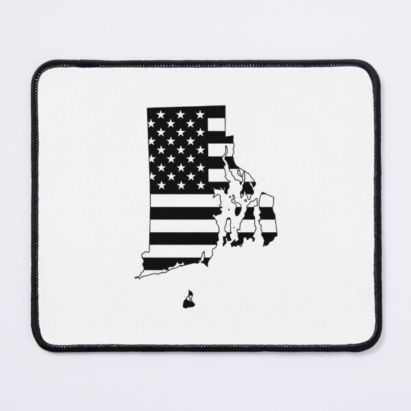 Item preview, Rhode Island USA Flag Silhouette – Stars and Stripes State Outline designed and sold by Paper Drip.