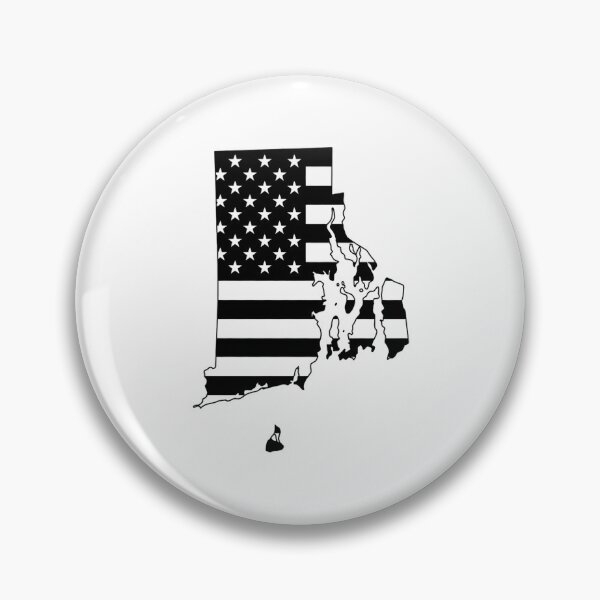 Item preview, Rhode Island USA Flag Silhouette – Stars and Stripes State Outline designed and sold by Paper Drip.