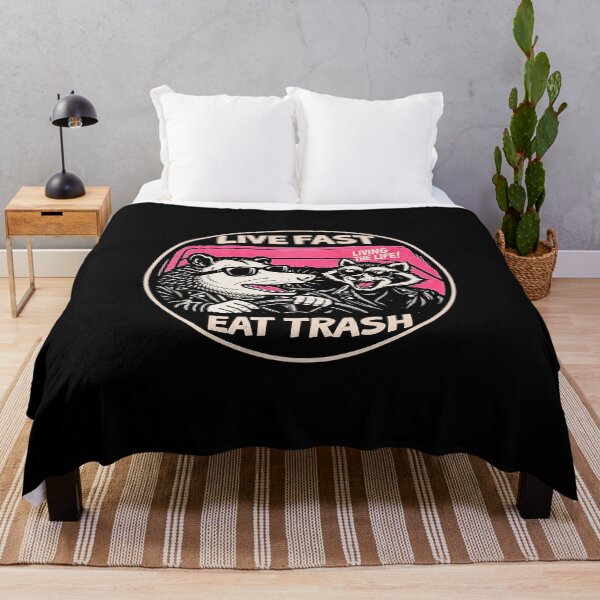 Item preview, Copy of Funny Possum Raccoon Live Fast Eat Trash Street Cats Squad designed and sold by gear-posters.