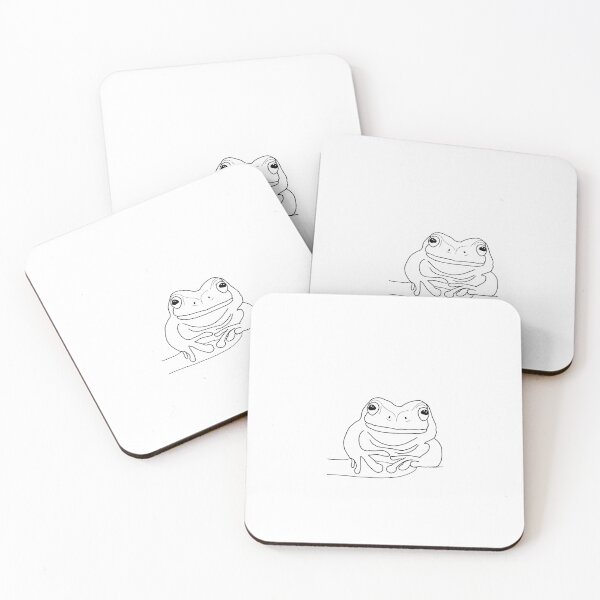 Item preview, Dumpy Tree Frog Line Work designed and sold by ajw-art.