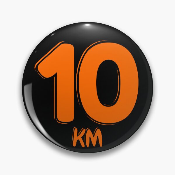 Item preview, 10KM Running Achievement - Electric Orange designed and sold by NineSevenFour.