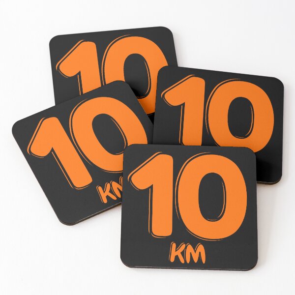 Item preview, 10KM Running Achievement - Electric Orange designed and sold by NineSevenFour.