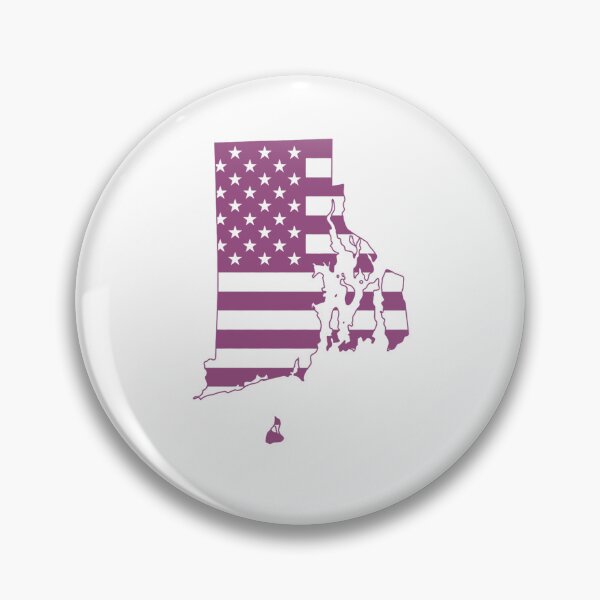 Item preview, Rhode Island USA Flag Silhouette – Stars and Stripes State Outline designed and sold by Paper Drip.