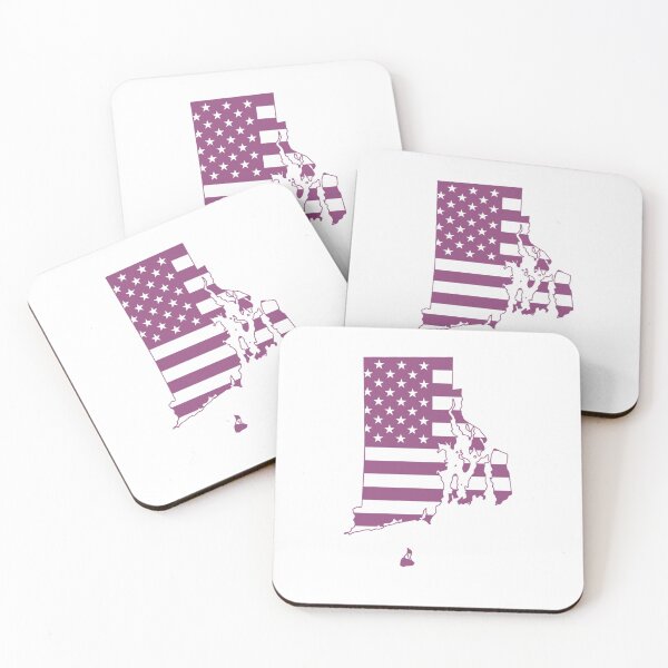 Item preview, Rhode Island USA Flag Silhouette – Stars and Stripes State Outline designed and sold by Paper Drip.