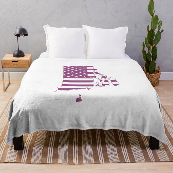 Item preview, Rhode Island USA Flag Silhouette – Stars and Stripes State Outline designed and sold by Paper Drip.