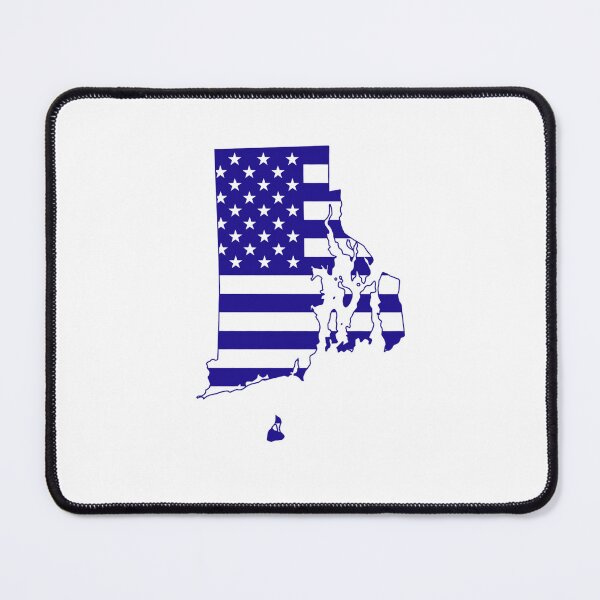 Item preview, Rhode Island USA Flag Silhouette – Stars and Stripes State Outline designed and sold by Paper Drip.
