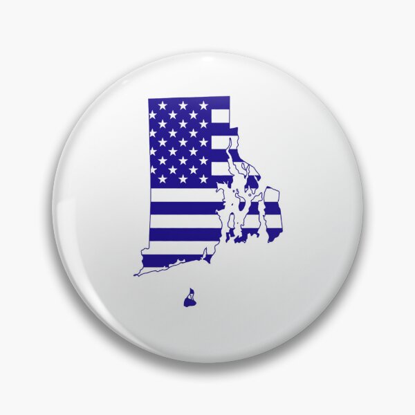 Item preview, Rhode Island USA Flag Silhouette – Stars and Stripes State Outline designed and sold by Paper Drip.