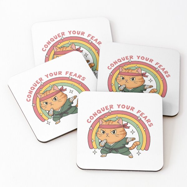 Item preview, Conquer Your Fears Ninja Cat Martial Arts designed and sold by Emmatshirt1.