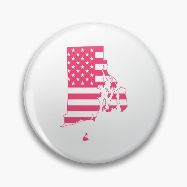 Item preview, Rhode Island USA Flag Silhouette – Stars and Stripes State Outline designed and sold by Paper Drip.