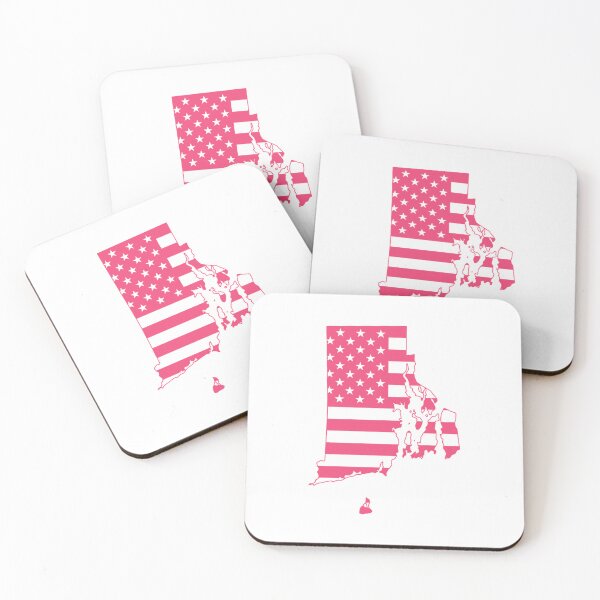 Item preview, Rhode Island USA Flag Silhouette – Stars and Stripes State Outline designed and sold by Paper Drip.