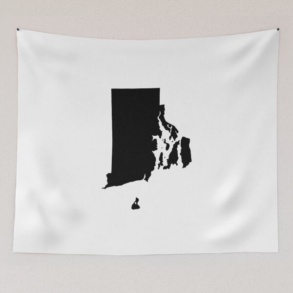 Item preview, Rhode Island Map Silhouette – Minimal Black designed and sold by Paper Drip.