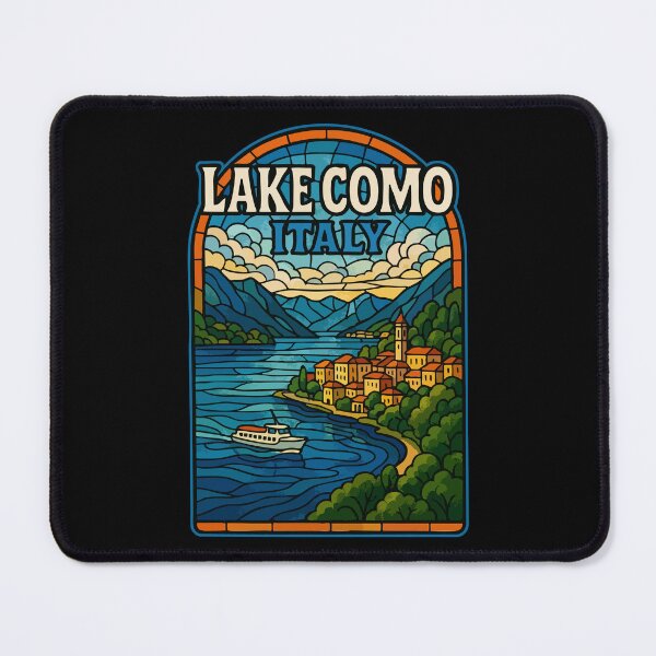 Item preview, Lake Como Stained Glass Travel designed and sold by TomFrontierArt.