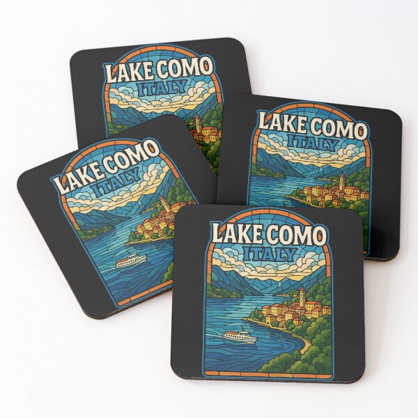Item preview, Lake Como Stained Glass Travel designed and sold by TomFrontierArt.