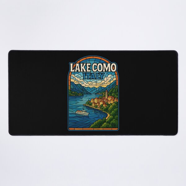 Item preview, Lake Como Stained Glass Travel designed and sold by TomFrontierArt.