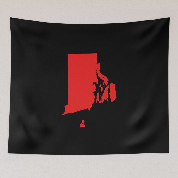 Item preview, Rhode Island Map Silhouette – Minimal Red designed and sold by Paper Drip.