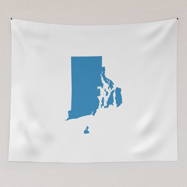 Item preview, Rhode Island Map Silhouette – Minimal Black and White designed and sold by Paper Drip.