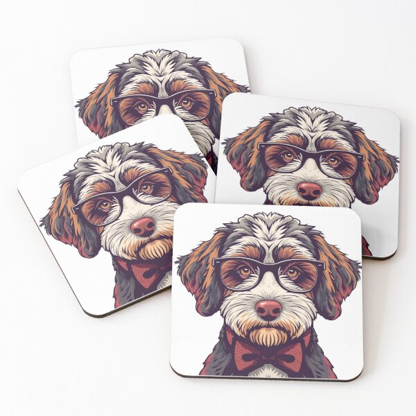Item preview, My Aussiedoodle Is Smarter Than Me - Nerd Dog designed and sold by QuikFun.