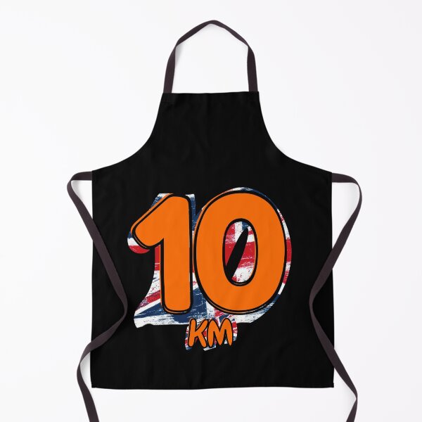 Item preview, 10KM Running Achievement - United Kingdon - Electric Orange designed and sold by NineSevenFour.